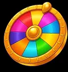 Icona della Wheel of Fortune di Pistolo Casino, ruota colorata