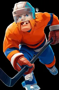 Personaggio Pistolo per la sezione Hockey su ghiaccio