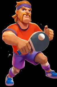 Personaggio Pistolo per la sezione Ping Pong